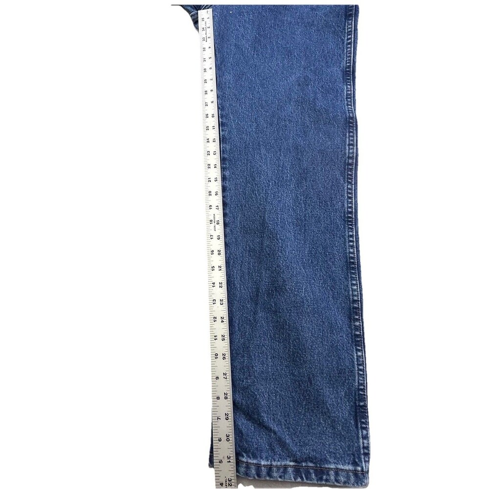 Vintage Wrangler Jeans Mens 32x32 Blue Medium Wash Cowboy Cut Western 13MWZ - Picture 11 of 13